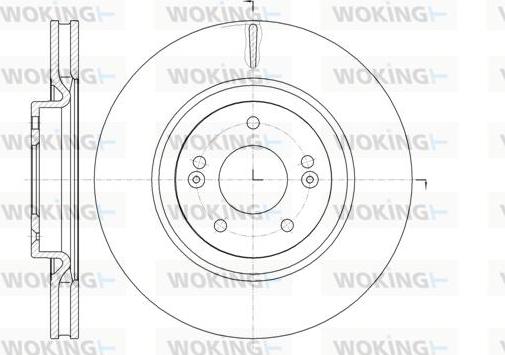 Woking D61436.10 - Гальмівний диск autocars.com.ua