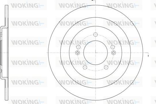 Woking D61437.00 - Тормозной диск avtokuzovplus.com.ua