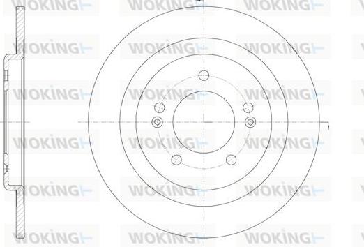 Woking D61438.00 - Тормозной диск avtokuzovplus.com.ua