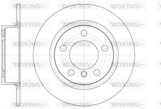 Woking D61441.00 - Гальмівний диск autocars.com.ua