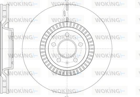 Woking D61446.10 - Гальмівний диск autocars.com.ua