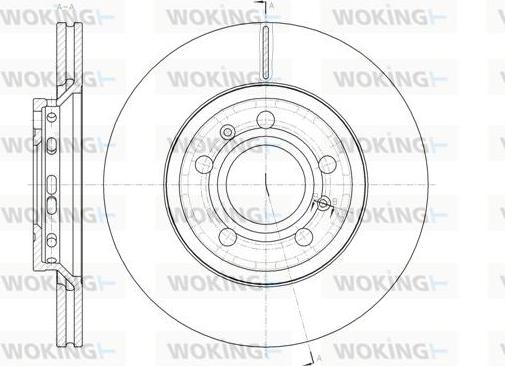 Woking D61447.10 - Тормозной диск avtokuzovplus.com.ua