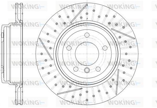 Woking D61451.10 - Гальмівний диск autocars.com.ua