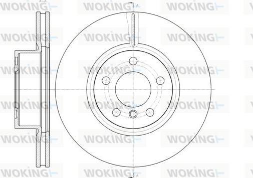 Woking D61454.10 - Гальмівний диск autocars.com.ua