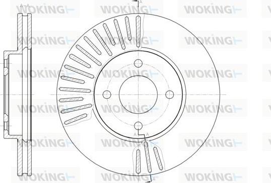 Woking D61467.10 - Тормозной диск autodnr.net