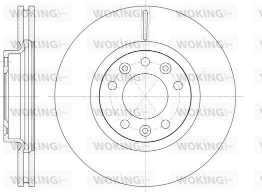 Woking D61471.10 - Гальмівний диск autocars.com.ua