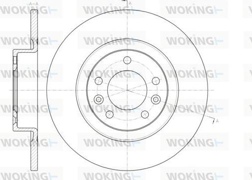 Woking D61473.00 - Тормозной диск avtokuzovplus.com.ua