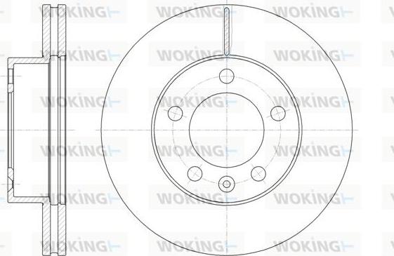 Woking D61475.10 - Гальмівний диск autocars.com.ua