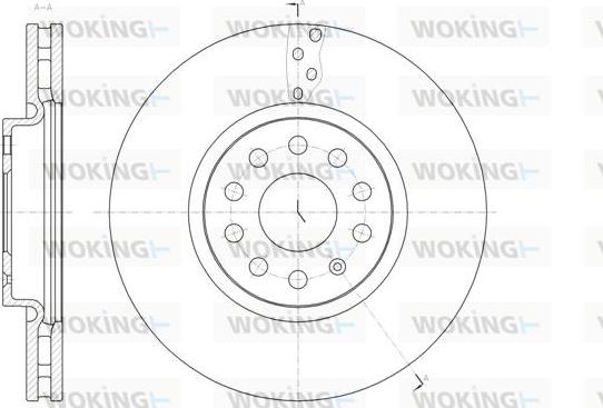 Woking D61479.10 - Тормозной диск autodnr.net