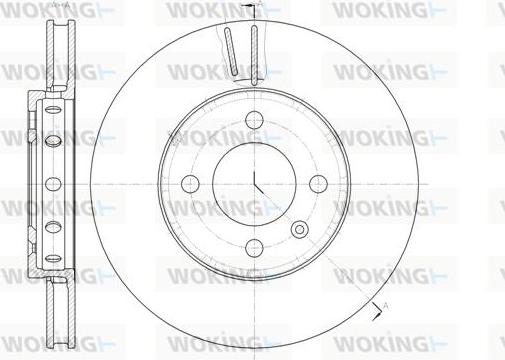 Woking D61484.10 - Тормозной диск avtokuzovplus.com.ua