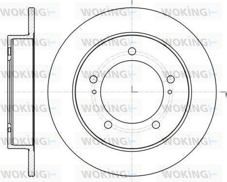 Woking D61490.00 - Тормозной диск avtokuzovplus.com.ua