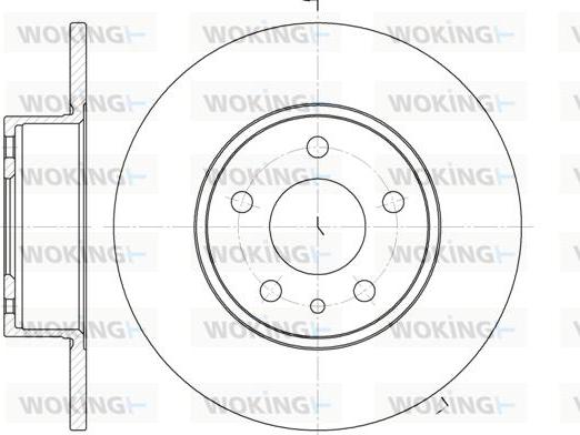 Woking D6149.00 - Гальмівний диск autocars.com.ua