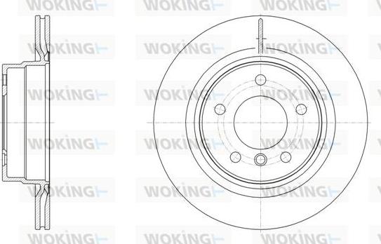 Woking D61495.10 - Тормозной диск avtokuzovplus.com.ua