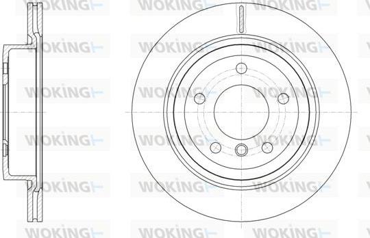 Woking D61497.10 - Гальмівний диск autocars.com.ua