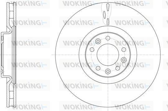 Woking D61498.10 - Гальмівний диск autocars.com.ua