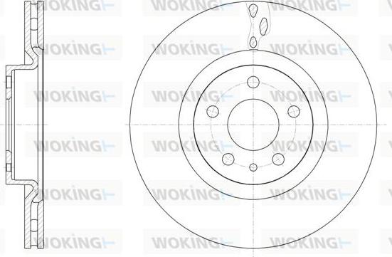 Woking D61501.10 - Тормозной диск avtokuzovplus.com.ua