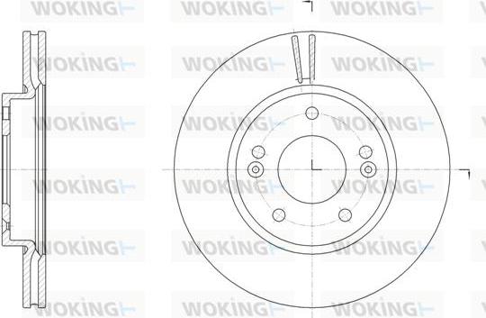 Woking D61507.10 - Тормозной диск avtokuzovplus.com.ua