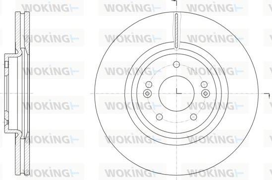 Woking D61514.10 - Гальмівний диск autocars.com.ua