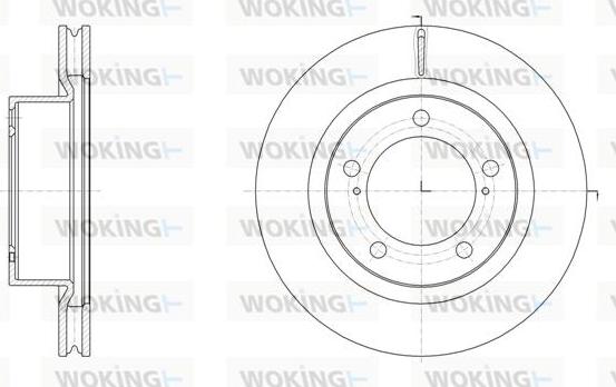 Woking D61517.10 - Тормозной диск avtokuzovplus.com.ua