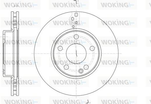 Woking D61521.10 - Гальмівний диск autocars.com.ua