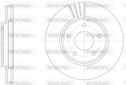 Woking D61531.10 - Гальмівний диск autocars.com.ua