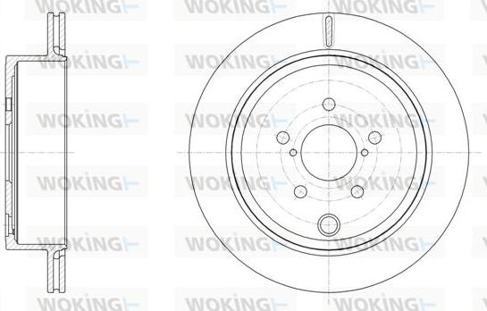 Woking D61536.10 - Гальмівний диск autocars.com.ua