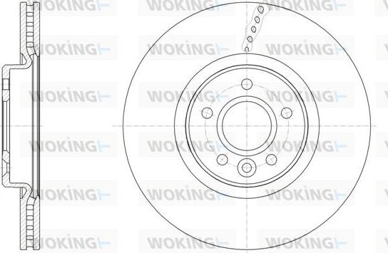 Woking D61542.10 - Гальмівний диск autocars.com.ua