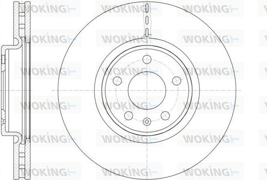 Woking D61543.10 - Гальмівний диск autocars.com.ua