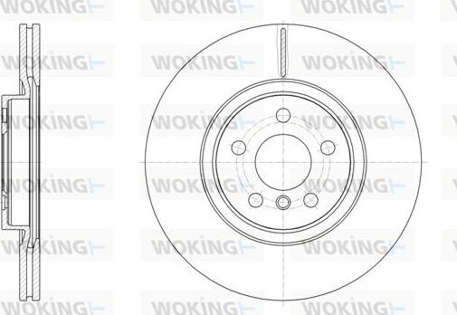 Woking D61546.10 - Гальмівний диск autocars.com.ua