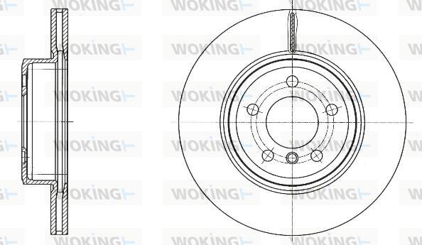 Woking D61548.10 - Гальмівний диск autocars.com.ua