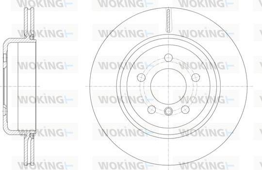 Woking D61550.10 - Гальмівний диск autocars.com.ua