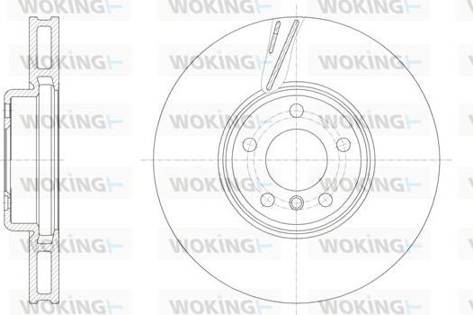 Woking D61552.10 - Тормозной диск avtokuzovplus.com.ua