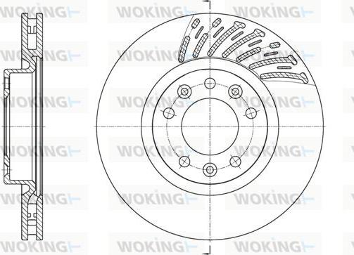 Woking D61556.10 - Гальмівний диск autocars.com.ua