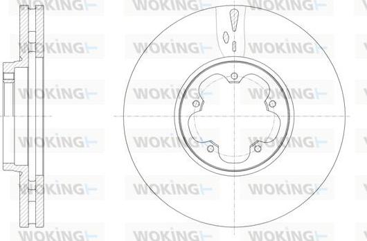 Woking D61565.10 - Тормозной диск avtokuzovplus.com.ua