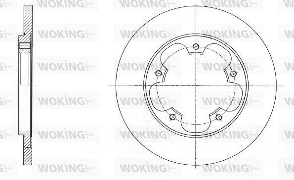 Woking D61567.00 - Тормозной диск autodnr.net