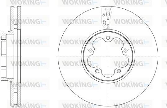 Woking D61568.10 - Тормозной диск autodnr.net