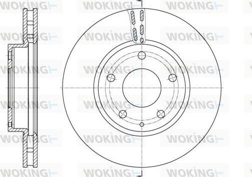 Woking D61573.10 - Гальмівний диск autocars.com.ua