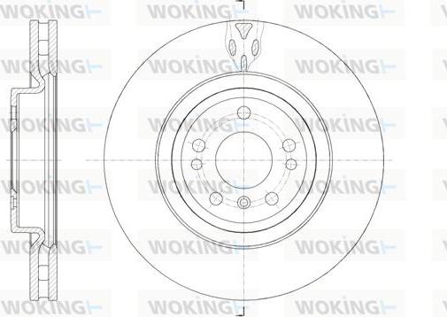 Woking D61576.10 - Тормозной диск avtokuzovplus.com.ua