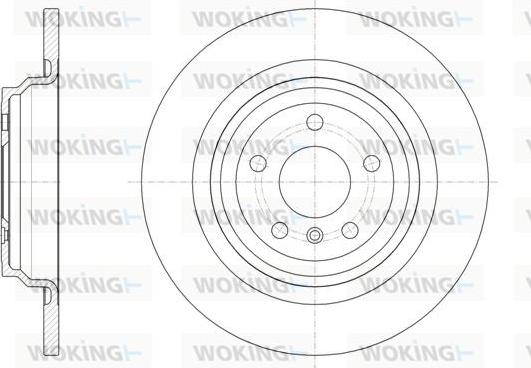 Woking D61577.00 - Гальмівний диск autocars.com.ua