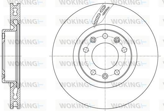 Woking D61583.10 - Тормозной диск avtokuzovplus.com.ua