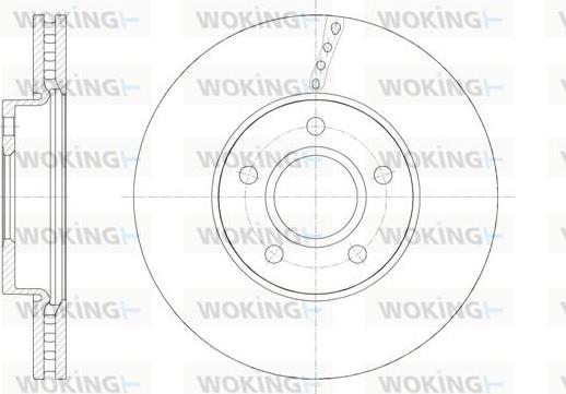 Woking D61588.10 - Гальмівний диск autocars.com.ua