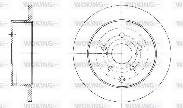 Woking D61592.00 - Гальмівний диск autocars.com.ua