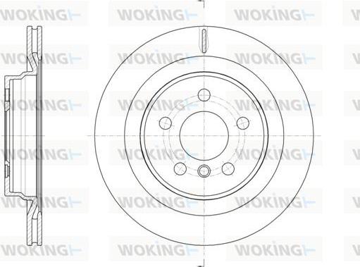 Woking D61632.10 - Гальмівний диск autocars.com.ua