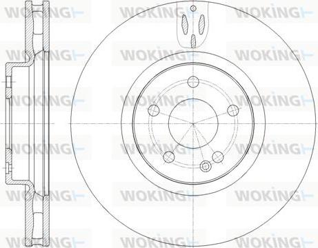 Woking D61657.10 - Гальмівний диск autocars.com.ua