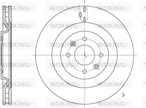 Woking D61667.10 - Тормозной диск autodnr.net