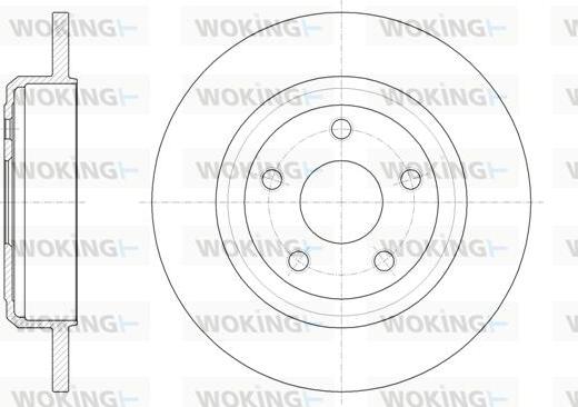 Woking D61669.00 - Тормозной диск avtokuzovplus.com.ua