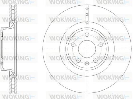 Woking D61670.10 - Тормозной диск autodnr.net