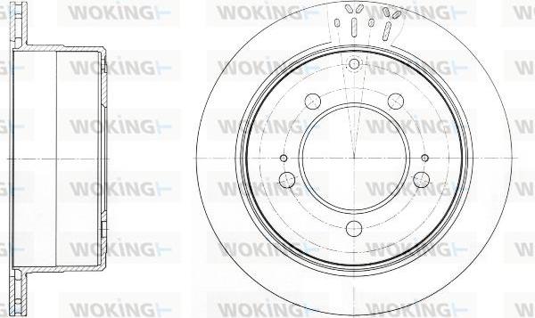 Woking D61693.10 - Тормозной диск avtokuzovplus.com.ua