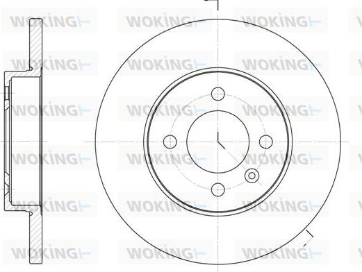 Woking D6172.00 - Гальмівний диск autocars.com.ua