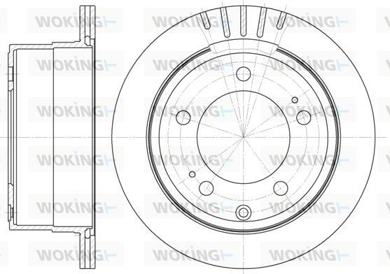 Woking D61735.10 - Тормозной диск autodnr.net